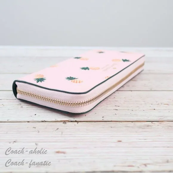 NWT Kate Spade Marlee Pineapple Printed Large Continental Wallet in Pink Multi - Picture 6 of 8
